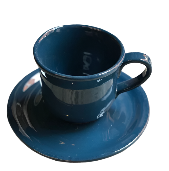 TAVOLOZZA TEA CUP + SAUCER-BLU AVIO