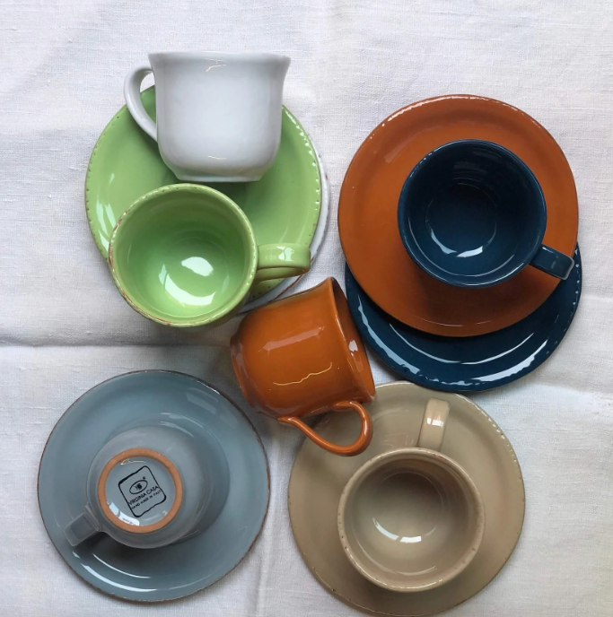 TAVOLOZZA ESPRESSO CUP + SAUCER-BIANCO