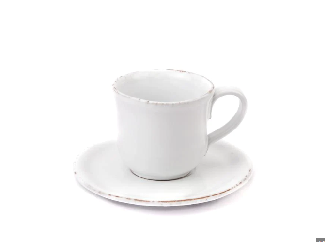 TAVOLOZZA ESPRESSO CUP + SAUCER-BIANCO