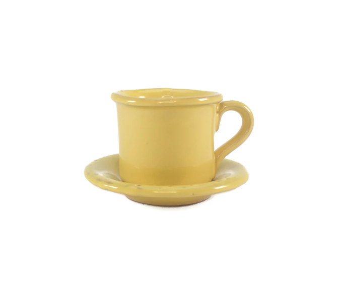TAVOLOZZA ESPRESSO CUP + SAUCER-YELLOW