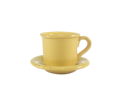 TAVOLOZZA ESPRESSO CUP + SAUCER-YELLOW