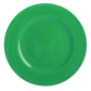 MELAMINE ROUND DINNER PLATE IN FOREST GREEN