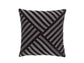 LILY 55X55 CUSHION VELVET STEEL GREY-CHOCOLATE