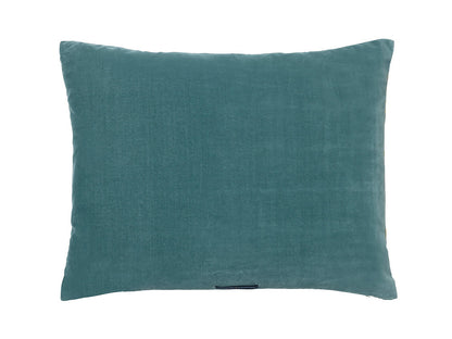 CUSHION-ZARAH 50X70CM VELVET-CARAMEL/PALE BLUE