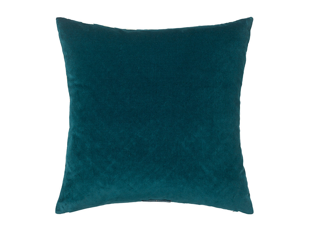LILY 55X55 CUSHION VELVET NEW PETROL-MINT