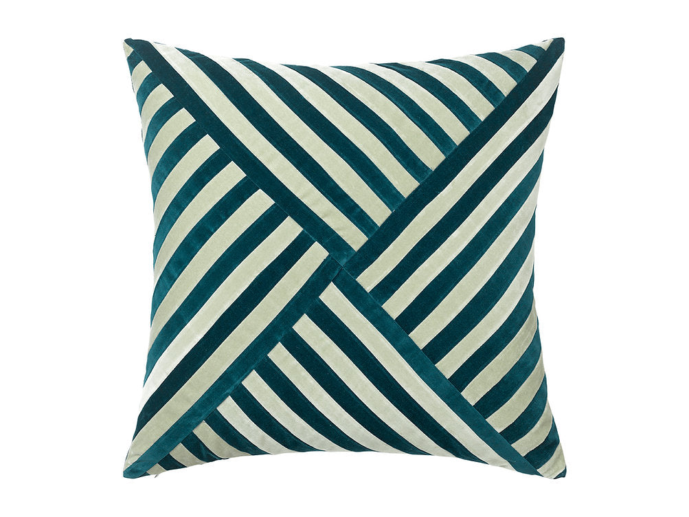 LILY 55X55 CUSHION VELVET NEW PETROL-MINT
