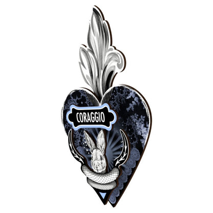 MIHO-DECORATIVE HEART-BE BRAVE