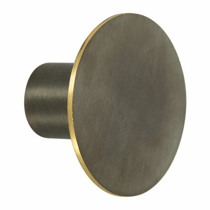 HOOK-BLACK BRASS WITH BRASS EDGE-SMALL