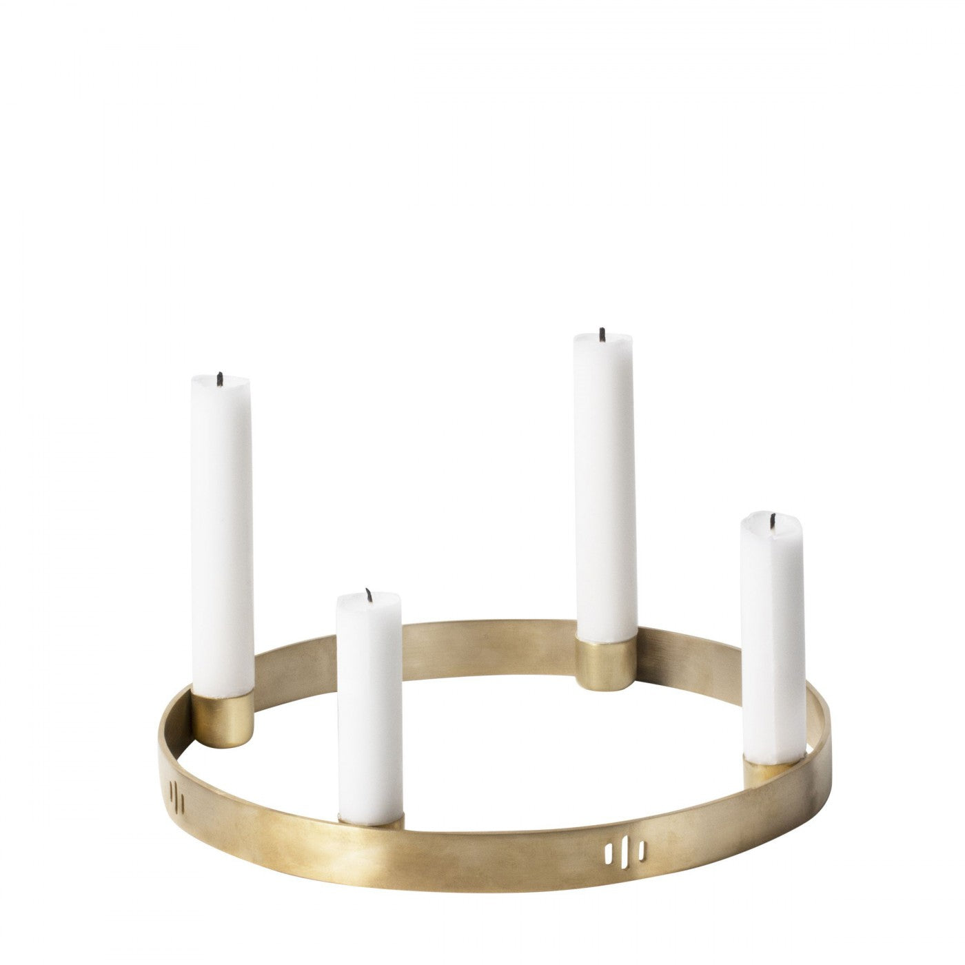 CANDLE HOLDER-CIRCLE-SMALL-BRASS