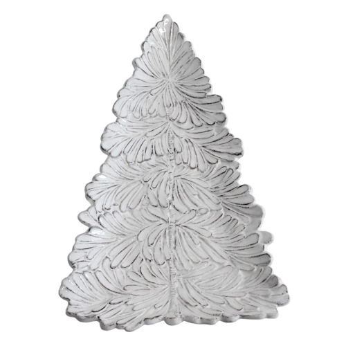 Natale White tree Tray 36x22 cm