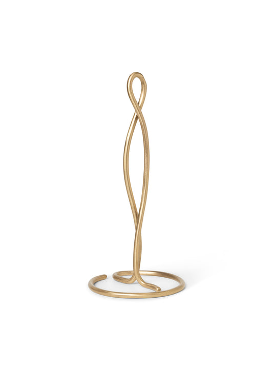 CURVATURE PAPER TOWEL HOLDER-BRASS