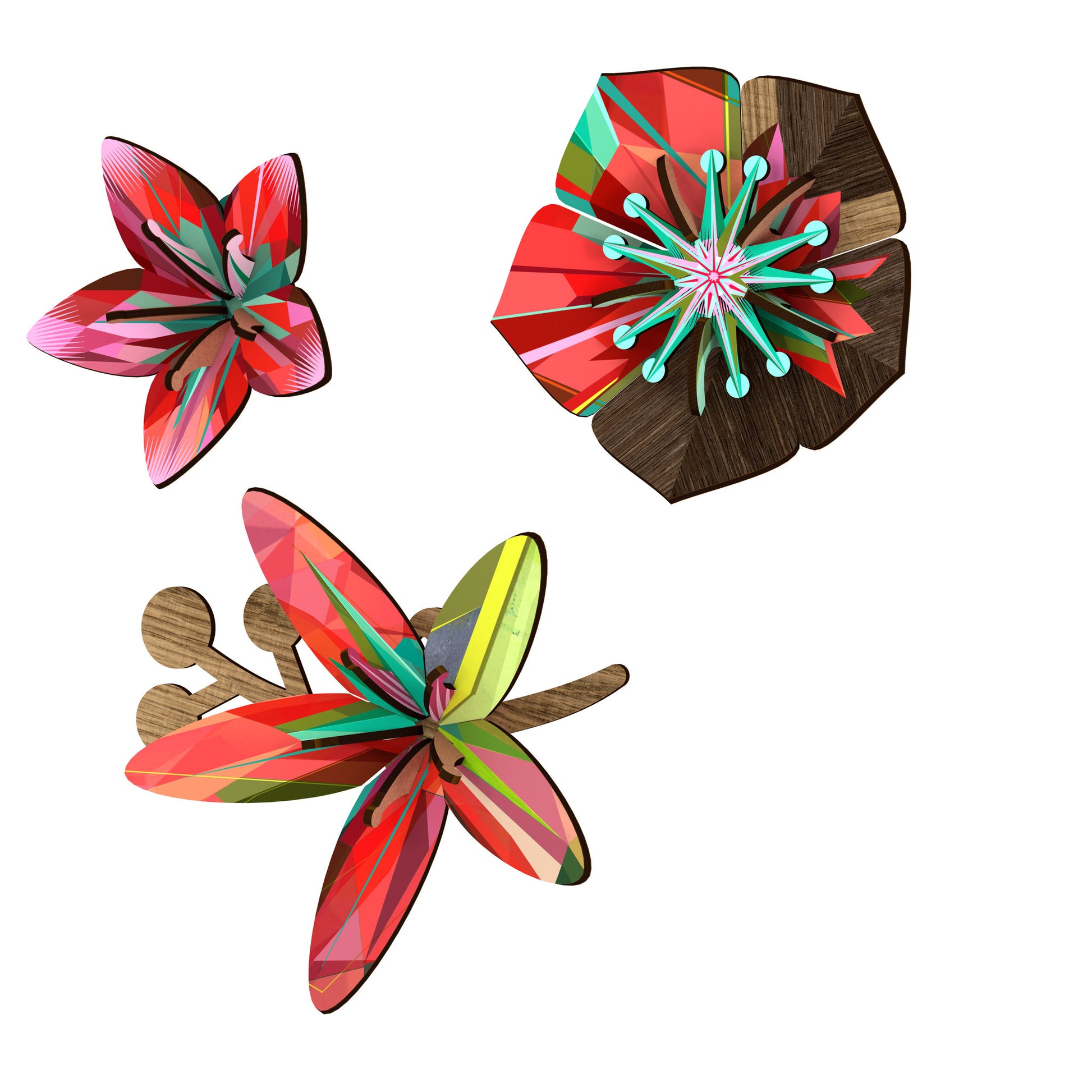 Flower Tropical Breeze (set of 3), HOME DECOR, MIHO UNEXPECTED, - Fabrica