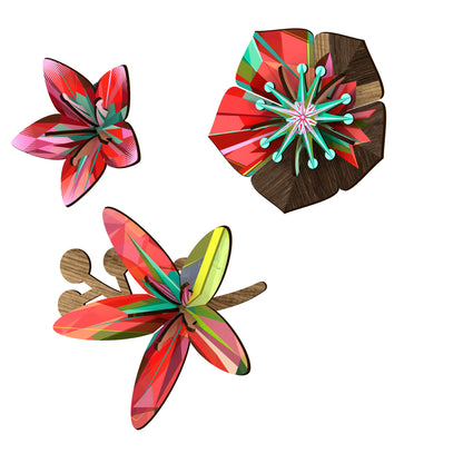 Flower Tropical Breeze (set of 3), HOME DECOR, MIHO UNEXPECTED, - Fabrica