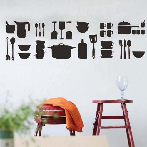 Kitchen Wall Sticker - Black, KITCHENWARE, FERM, - Fabrica