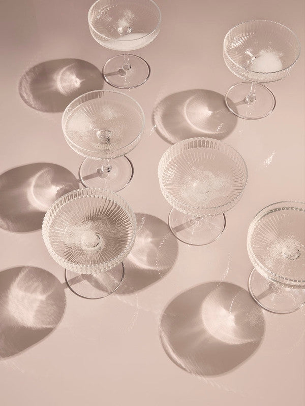 Ripple Champagne Saucers (set of 2), KITCHENWARE, FERM, - Fabrica