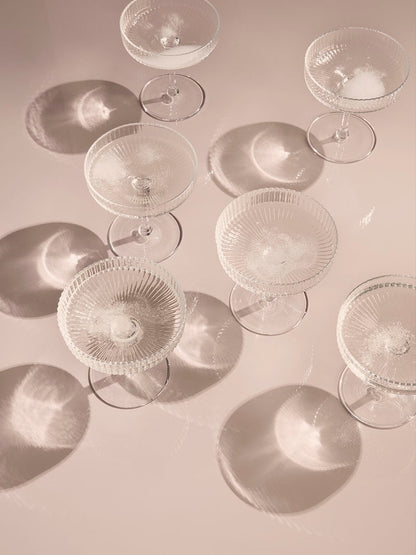 Ripple Champagne Saucers (set of 2), KITCHENWARE, FERM, - Fabrica