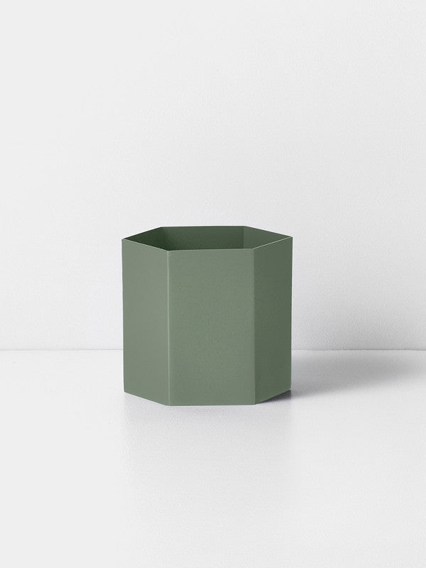 Hexagon Pot - Dusty Green -Extra Large, HOME DECOR, FERM, - Fabrica