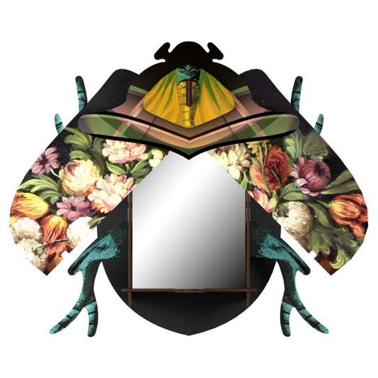 Decorative Beetle Medium With Mirror - Keith, HOME DECOR, MIHO UNEXPECTED, - Fabrica