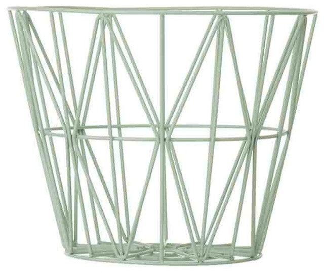 Wire Basket - Medium - Mint, HOME DECOR, FERM, - Fabrica