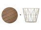 Wire Basket Top - Small - Smoked Oak, HOME DECOR, FERM, - Fabrica