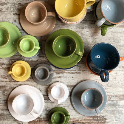 TAVOLOZZA TEA CUP + SAUCER-WHITE